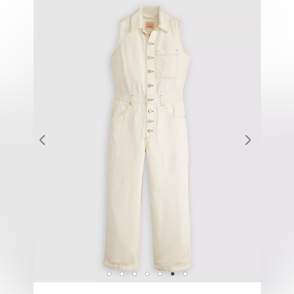 by Levi Strauss Cream Wide Leg Pants